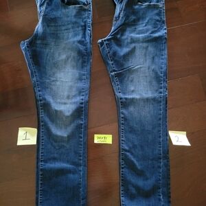 Lucky Brand 410 Athletic Straight Men's Classic Indigo Jeans 2 Pairs